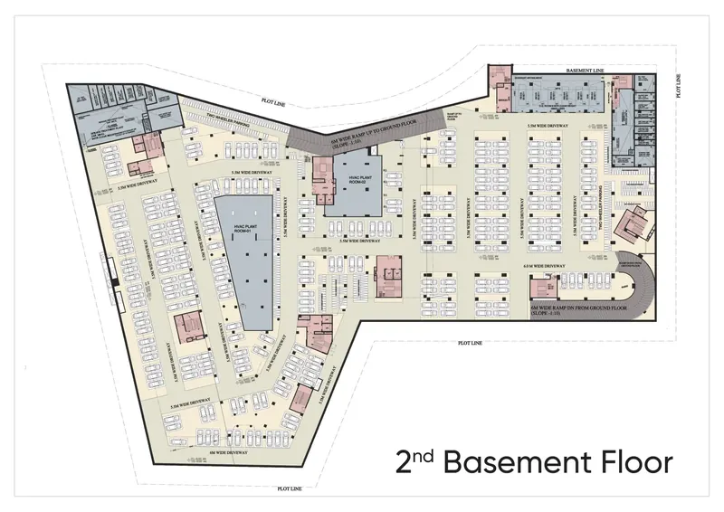 Mall of Aligarh basement plan – basement retail