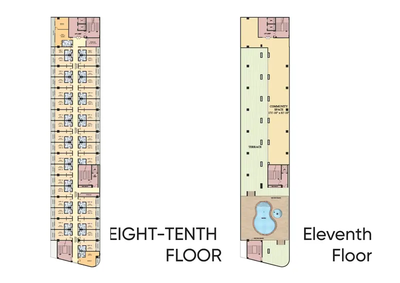 Mall of Aligarh eighth floor plan – additional space